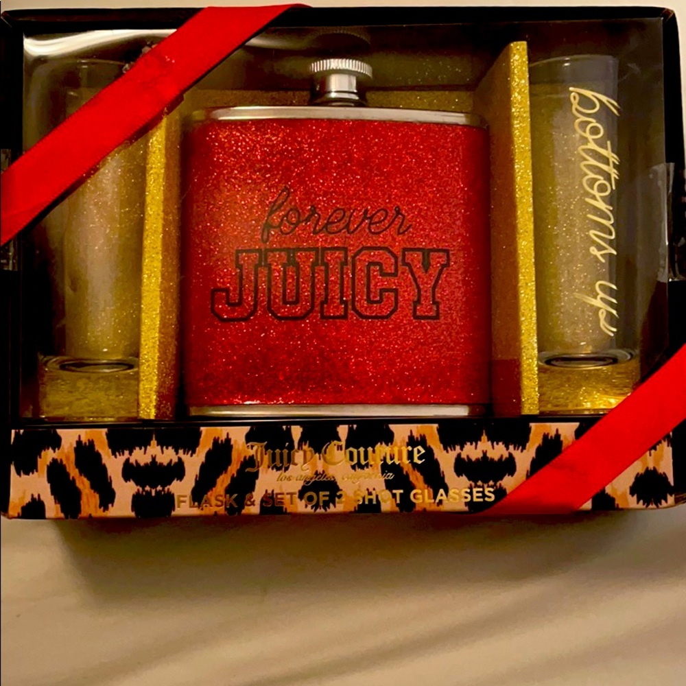Flask & 2 shot glasses